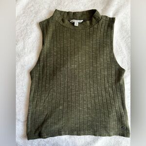 American Eagle Outfitters Olive Ribbed Top